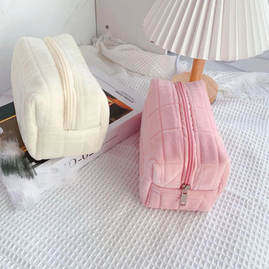 CleverCarry™ Plush Pouch – Soft Touch Cosmetic & Jewelry Bag
