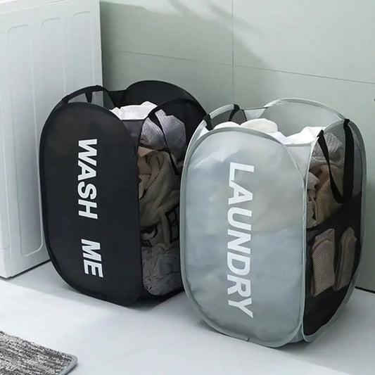 CleverCarry™ Laundry Basket – Space Saving, Foldable Hamper