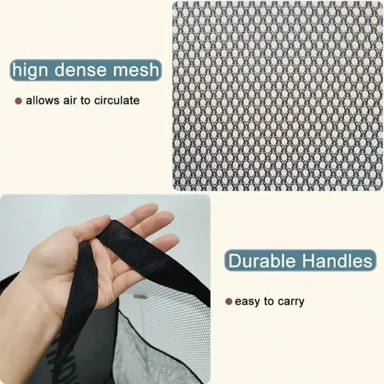 CleverCarry™ Laundry Basket – Space Saving, Foldable Hamper