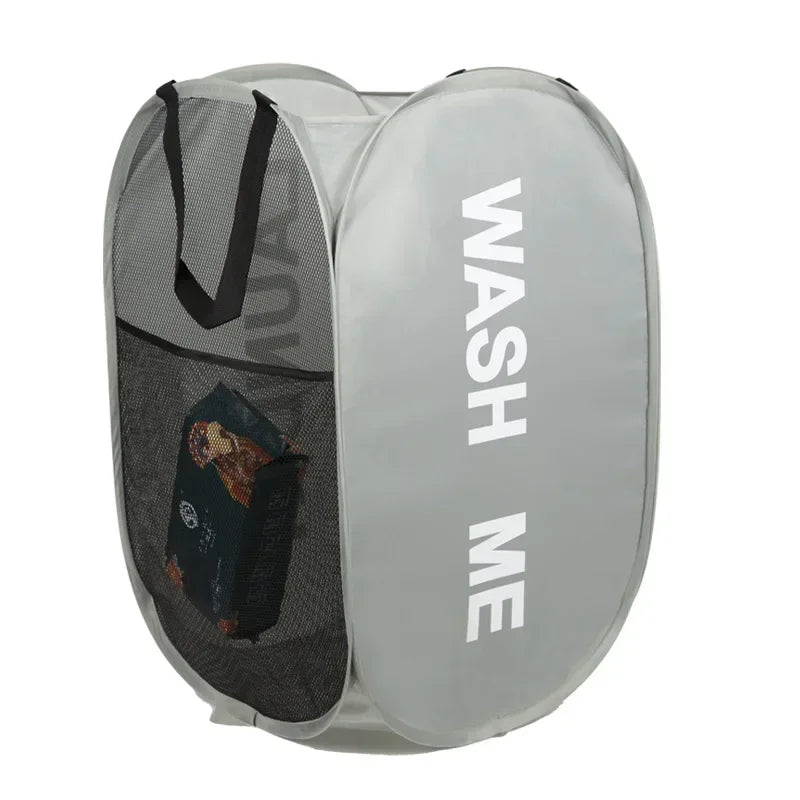 CleverCarry™ Laundry Basket – Space Saving, Foldable Hamper