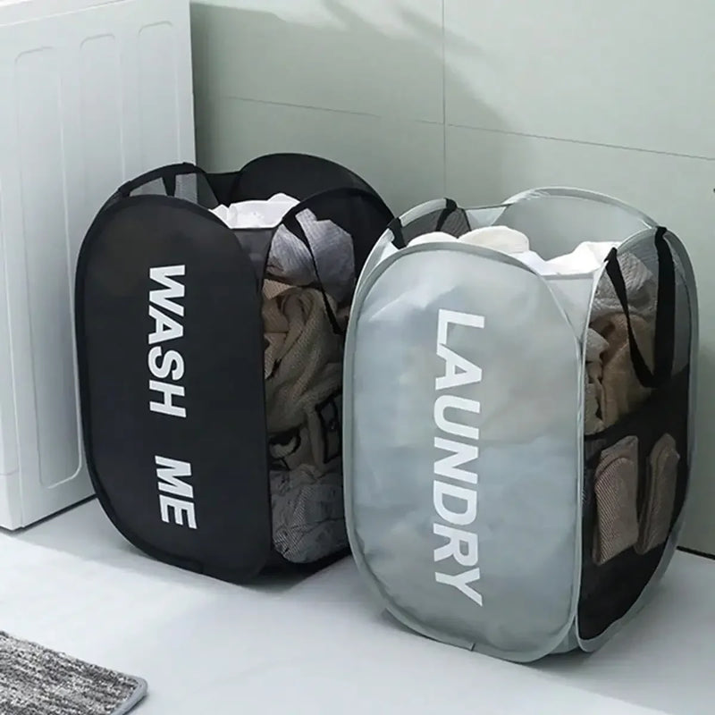 CleverCarry™ Laundry Basket – Space Saving, Foldable Hamper