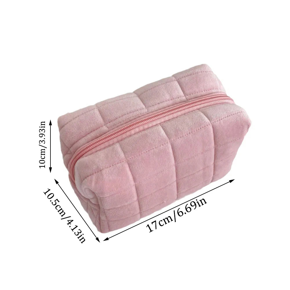 CleverCarry™ Plush Pouch – Soft Touch Cosmetic & Jewelry Bag