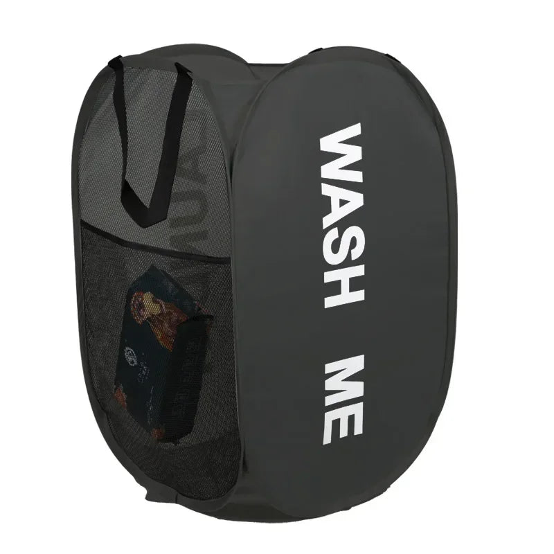 CleverCarry™ Laundry Basket – Space Saving, Foldable Hamper